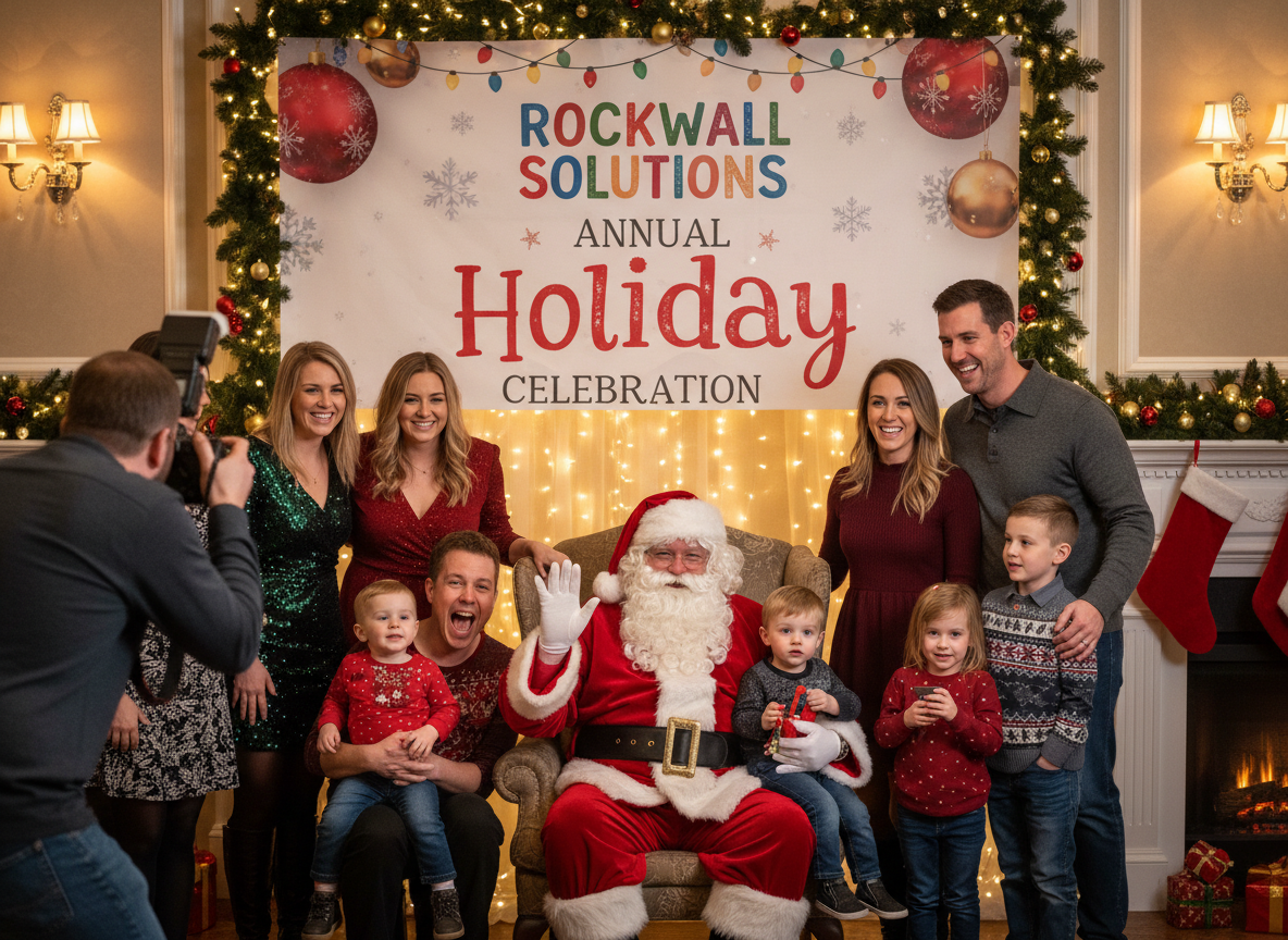Santa with children photos