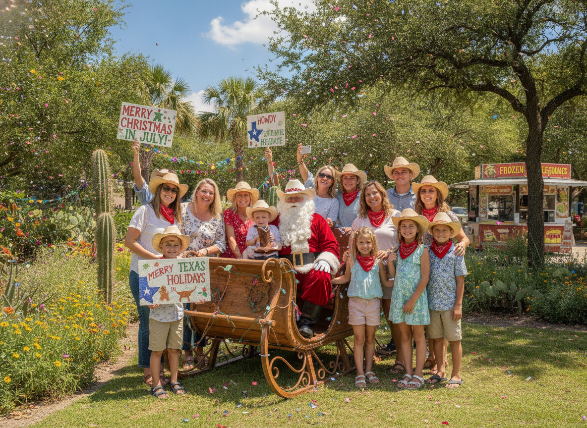 Santa performer entertainment outdoor