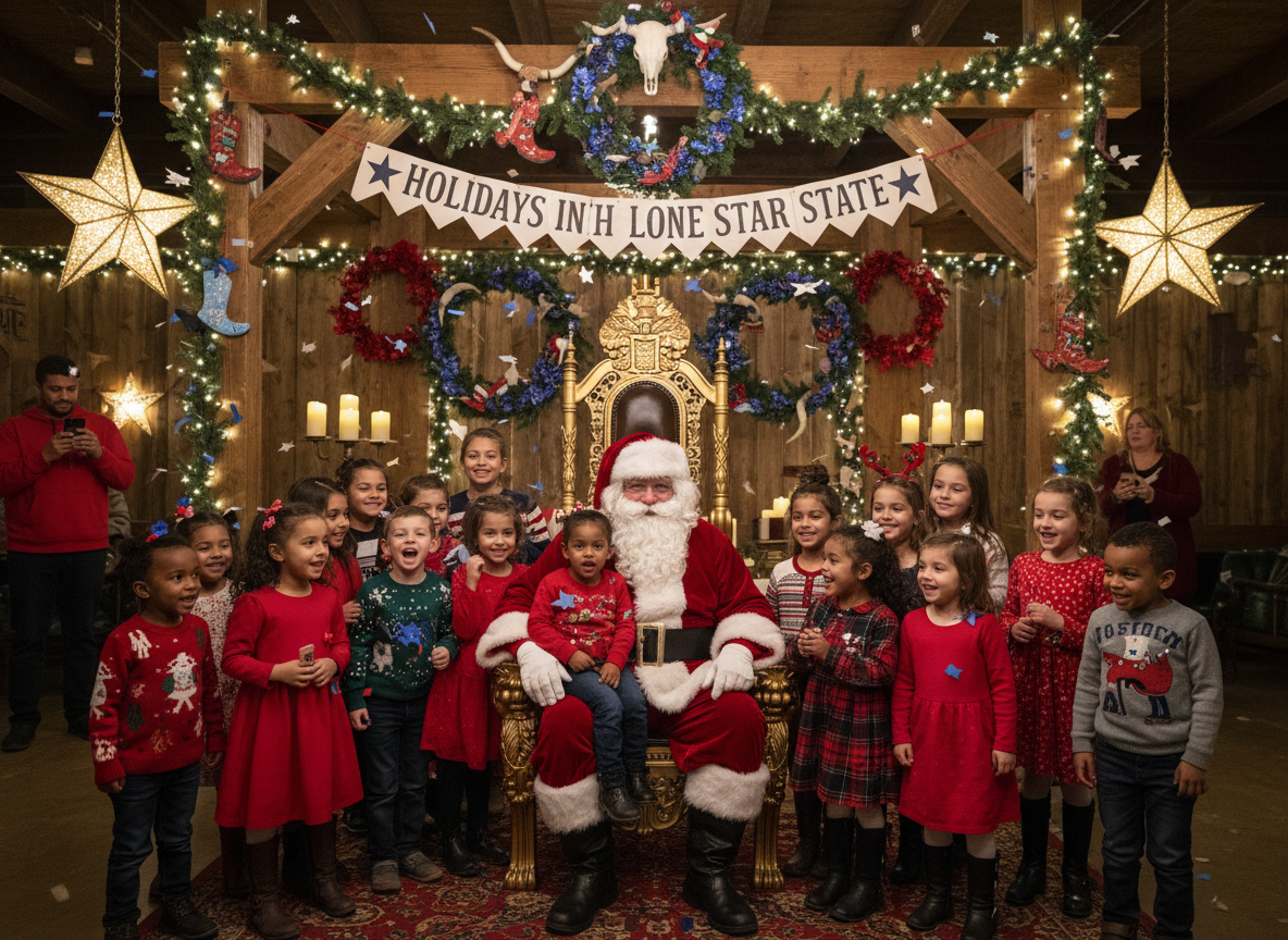 Santa birthday party celebration children