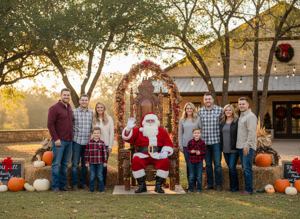 Santa event venue outdoor Texas
