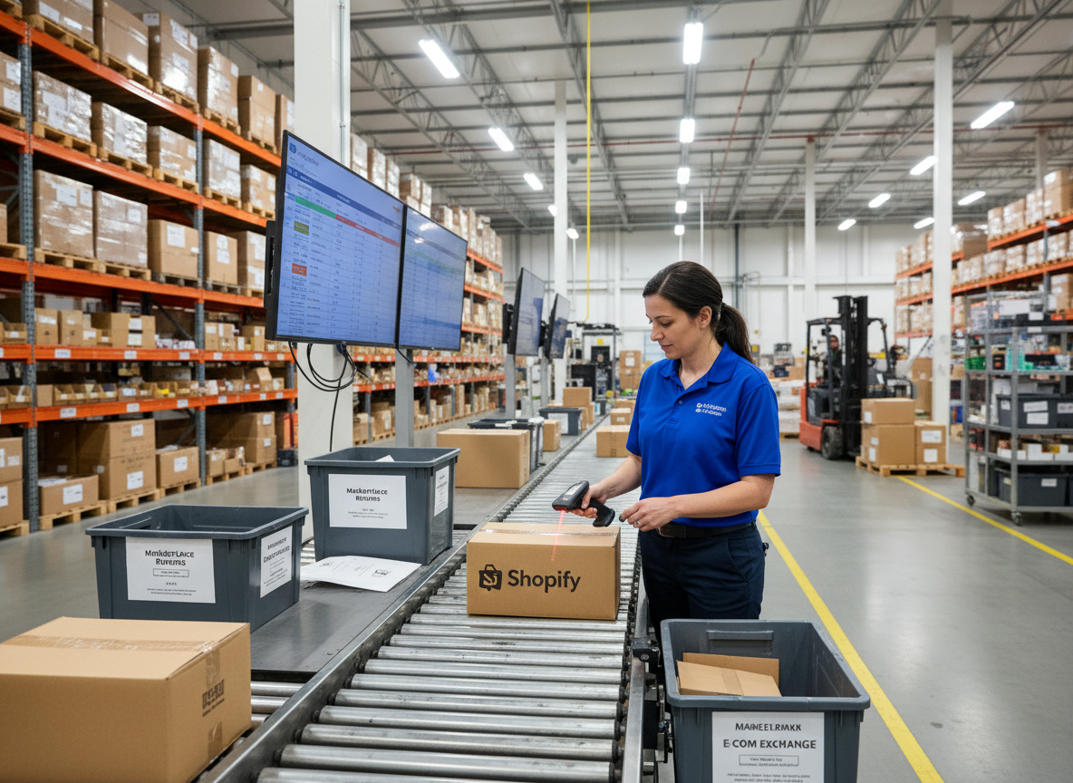 logistics warehouse shipping returns