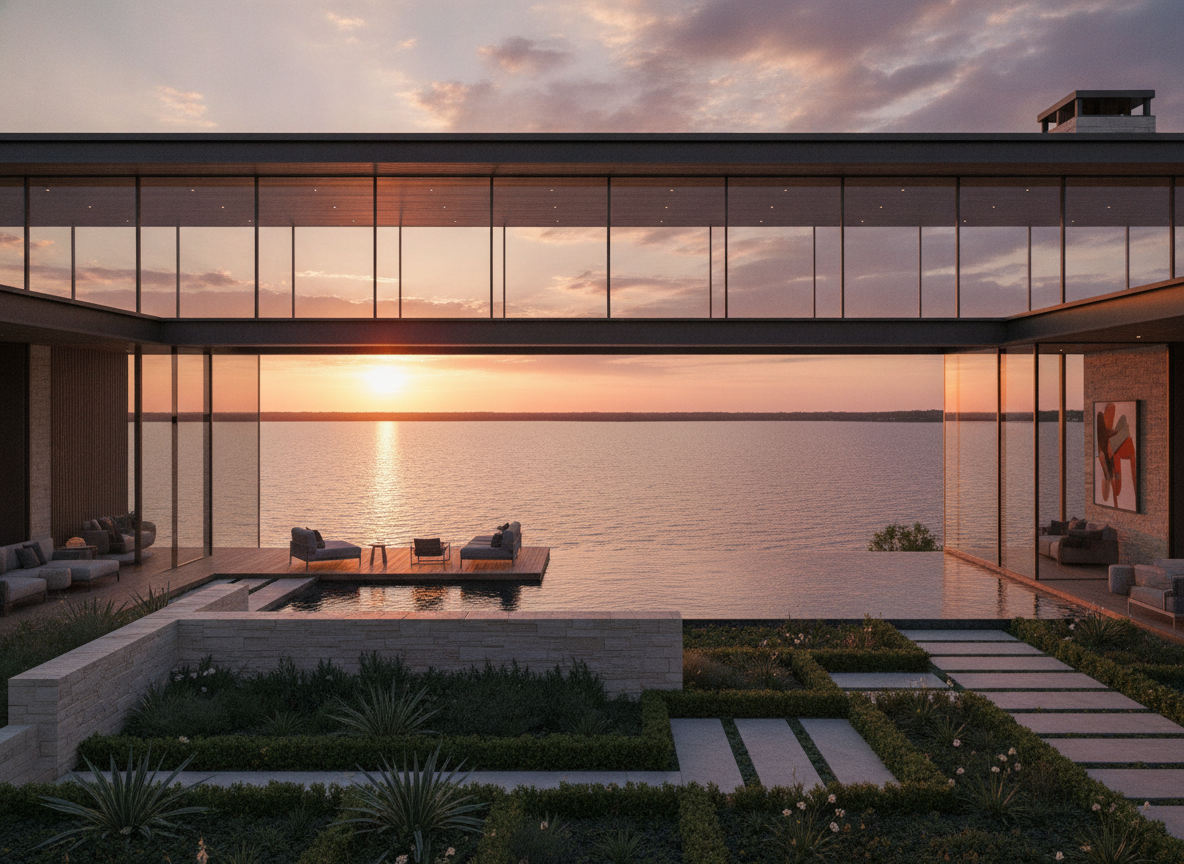 luxury waterfront homes lake