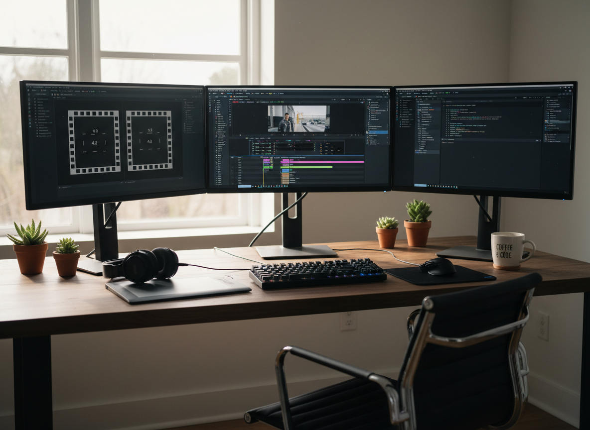 video editing software screen