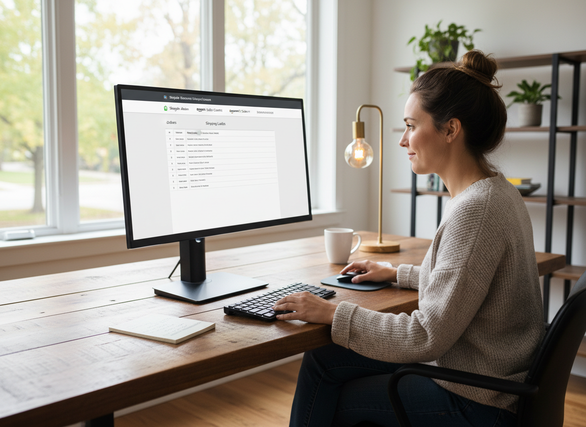 ecommerce business dashboard computer