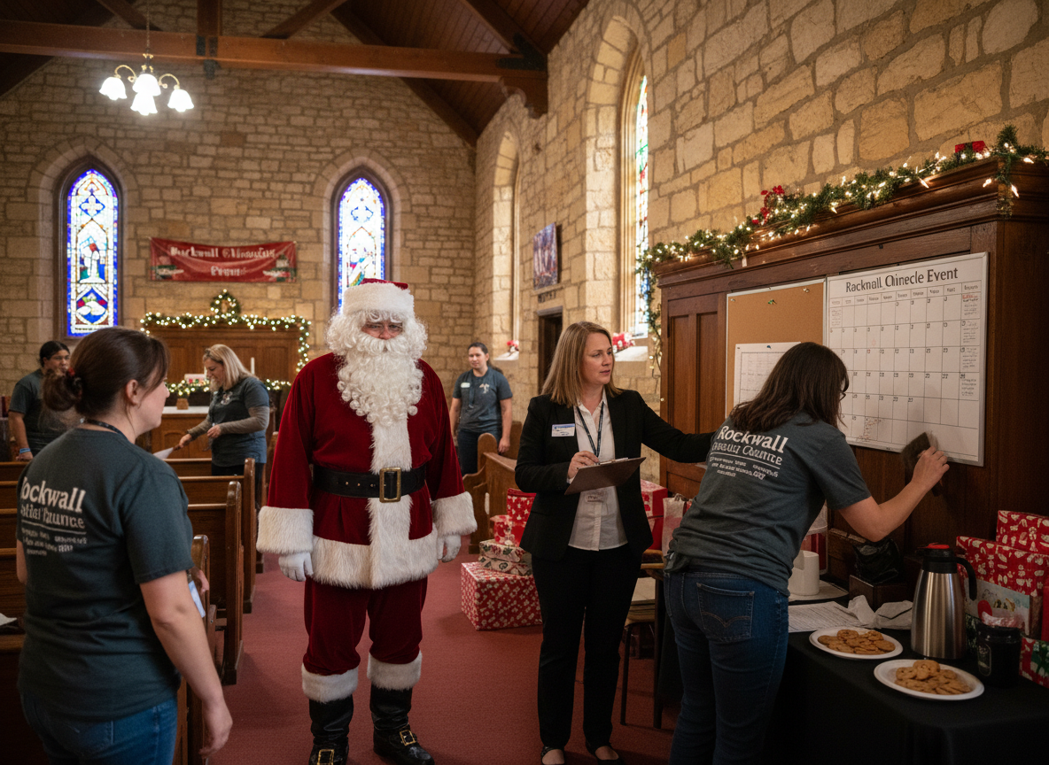 Santa event planning setup