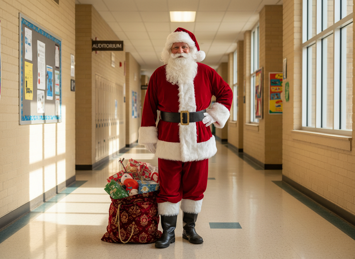 professional Santa performer costume