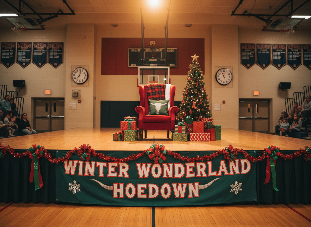 school assembly stage decorations